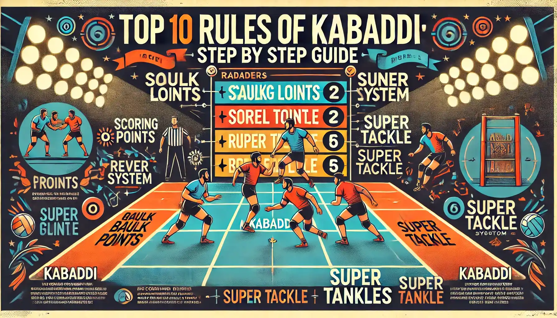 Top 10 rules of Kabaddi