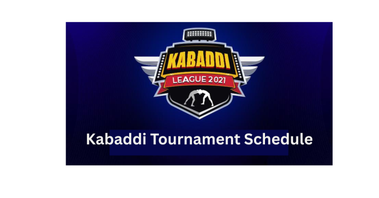 Kabaddi Tournament Schedule