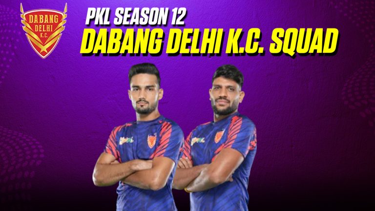 Dabang Delhi K.C Squad for PKL 12