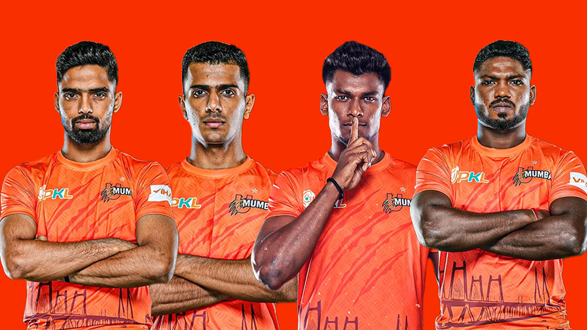 U Mumba, Pro Kabaddi League Season 12, Ajit Chouhan, Amirmohammad Zafardanesh, Rohit Raghav, Satish Kannan, Aanil Mohan